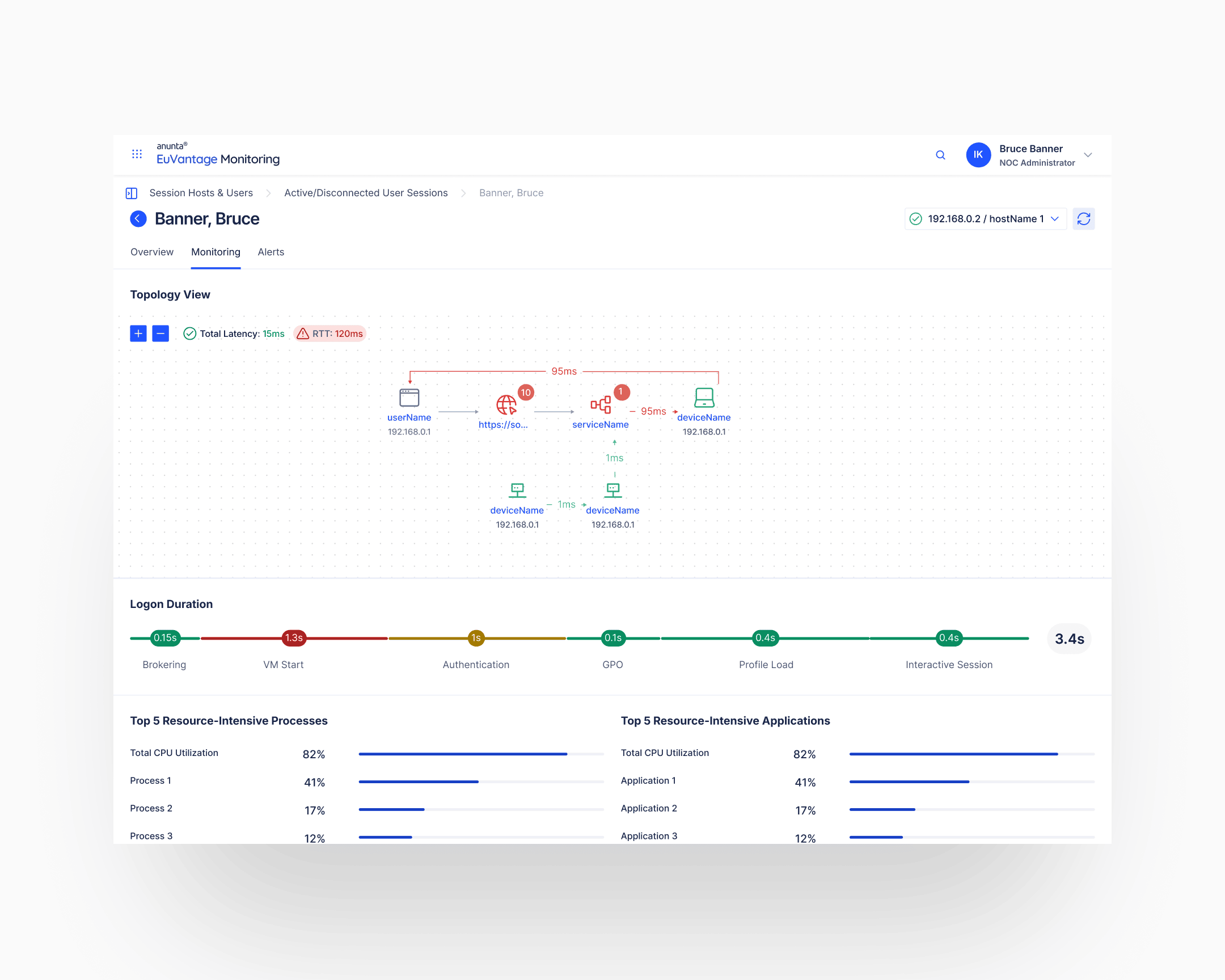 Same depth, second view: the breadcrumb chain stays in place across surfaces while the panel state flexes to suit the work